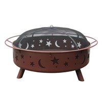 Landmann USA 28905 Stars Moon Super Sky Fire Pit, Georgia Clay